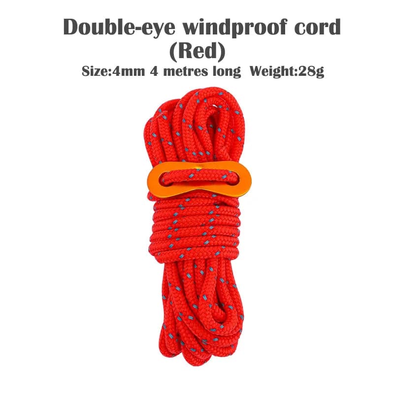Tent Ropes 4mm Reflective Cord Guy Line Outdoor Camping Guylines Ropes for Tent Tarp Hiking Backpacking Camping Accessories