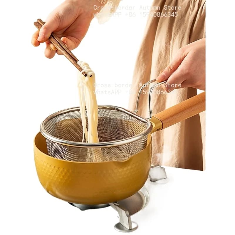 Stainless steel colander kitchen scalding blanching cooking noodles leaking net noodle filter fishing net basket
