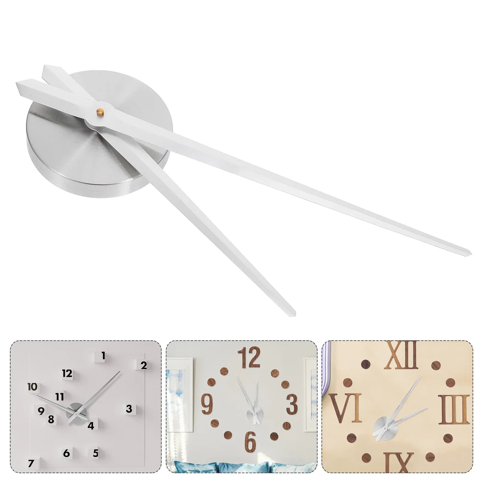3D Fa-da-Te Hands for Wall Clocks, Premium Quartz Mechanism Silent Anti-scratch, Artistic Home Decoration
