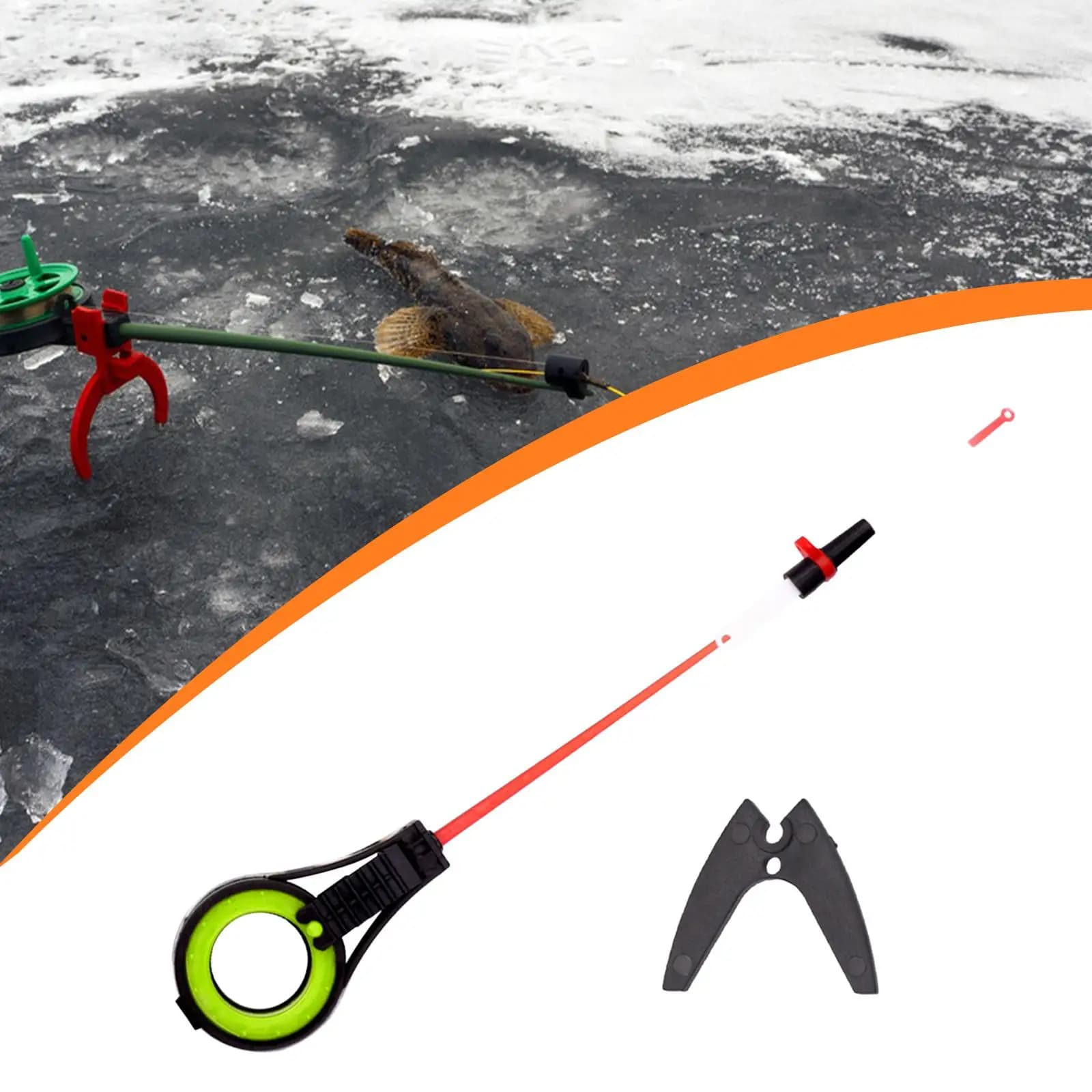 Ice Fishing Rod Tip Replacement Fishing Accessories Repair Portable Rod Top Tip for Areas Rivers Lakes Pond