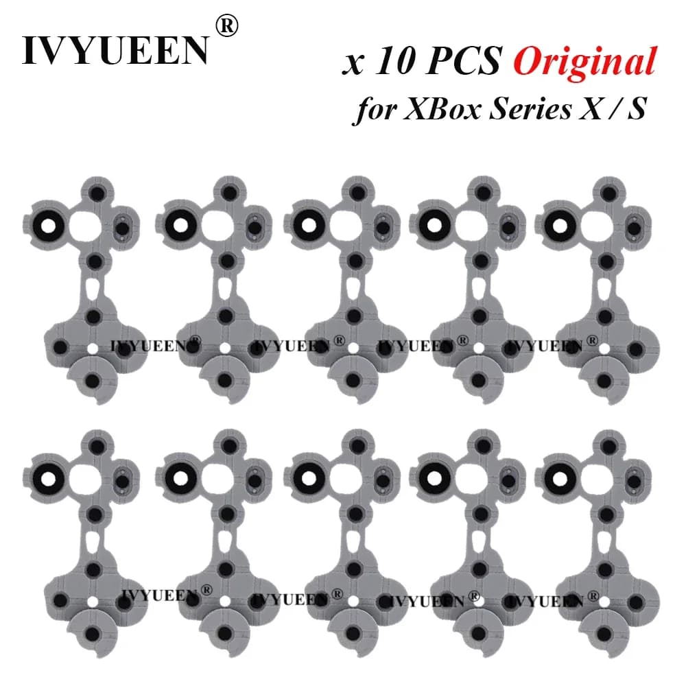IVYUEEN 3 10 PCS for XBox Series XS Controller Rubber buttons Contact Pad Replacement Parts Repair Parts Game Accessories