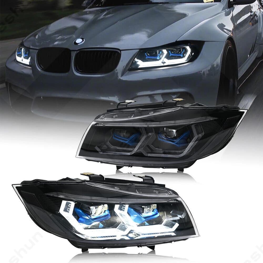 LED New M4 Style Headlamp For 2005-2012 BMW E90 Headlights 328i 335i xDrive 328xi 335d 335xi 4dr Sedan Accessories Sequential