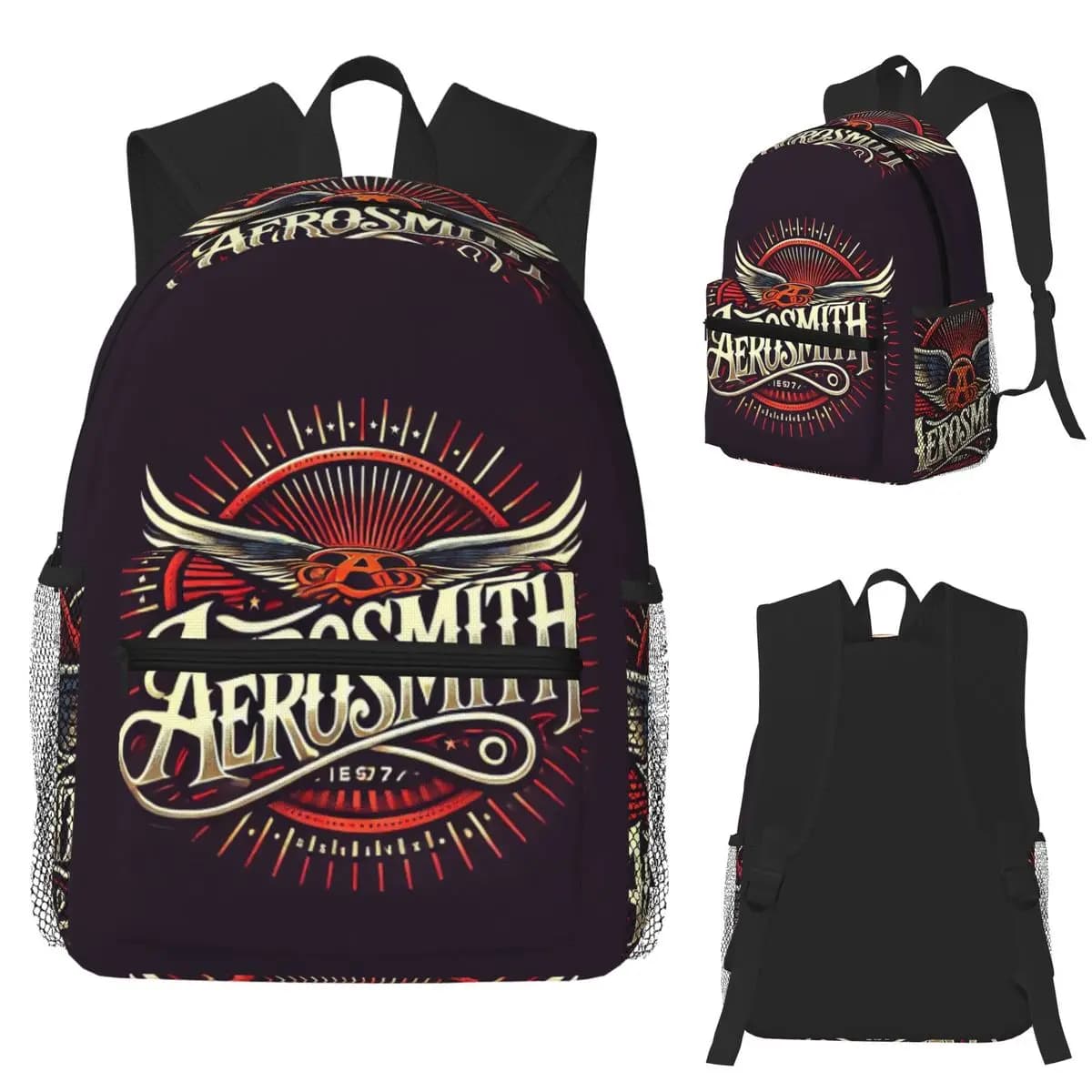 Zaino per studenti Rock Aerosmith Band, borsa da scuola, escursionismo, viaggio, zaino per ragazzi e ragazze, borse a tracolla alla moda