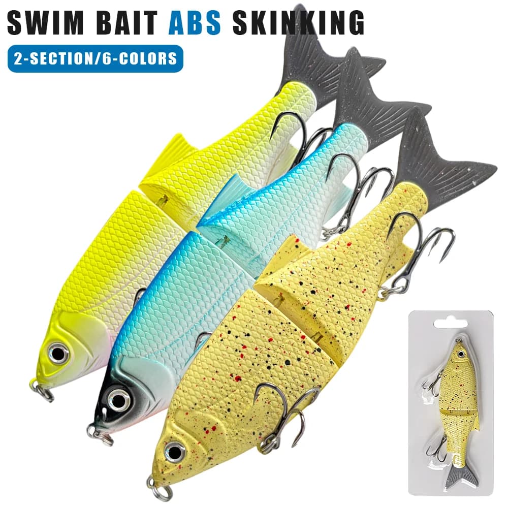 Bionic Two-Section Fish Lure, Long-Distance Casting, Sea Fishing, Freshwater Universal Plastic Bait, Fishing Accessories, Sinking Bait