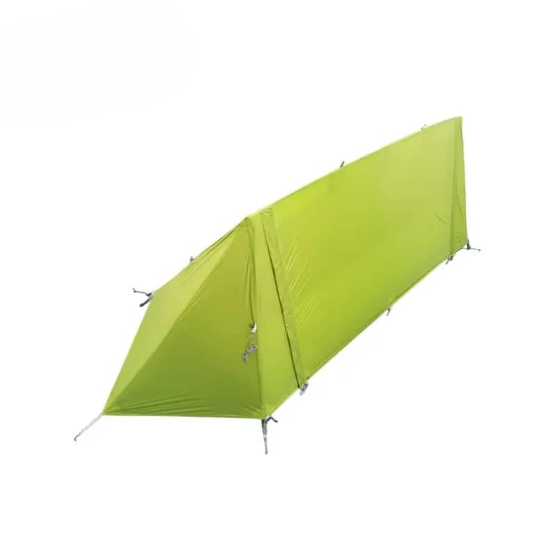 Ultralight 1 Person Square Hiking Tent Waterproof Double Layer Polyester Aluminum Poles for Outdoor Trekking Camping