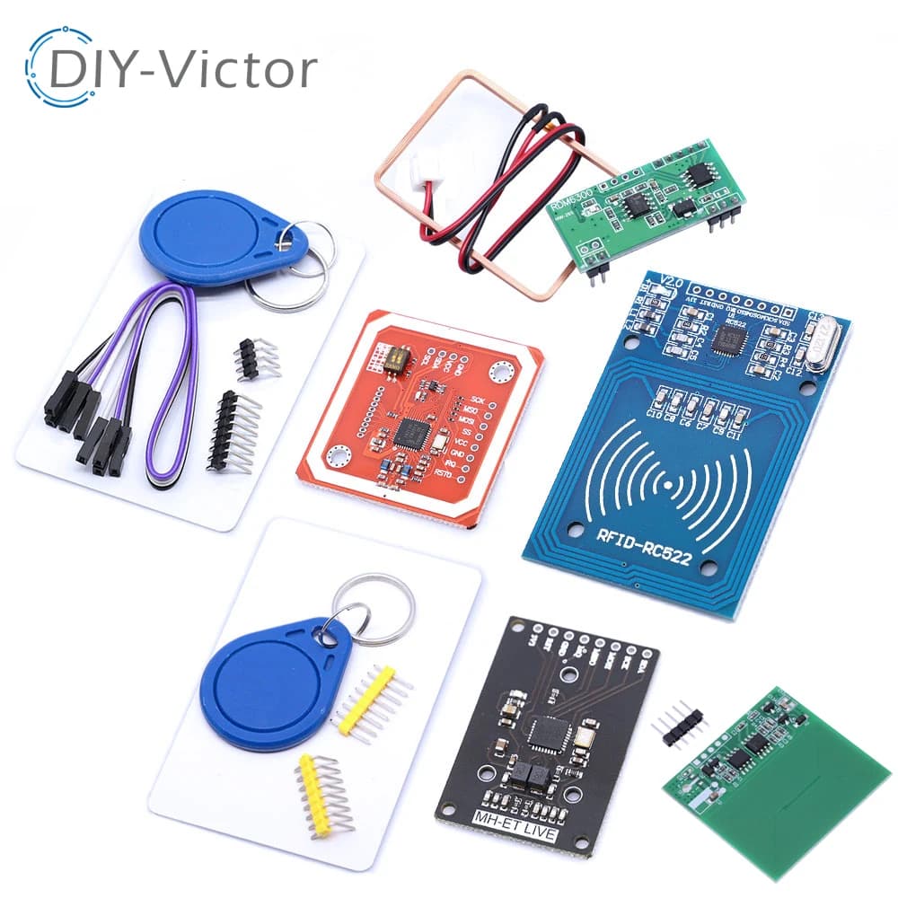 Modulo RFID PN532 RC522 MFRC-522 RDM6300 Kit NFC S50 13.56 Mhz 125Khz 6cm con Tag SPI per Scrittura e Lettura per Arduino Uno 2560