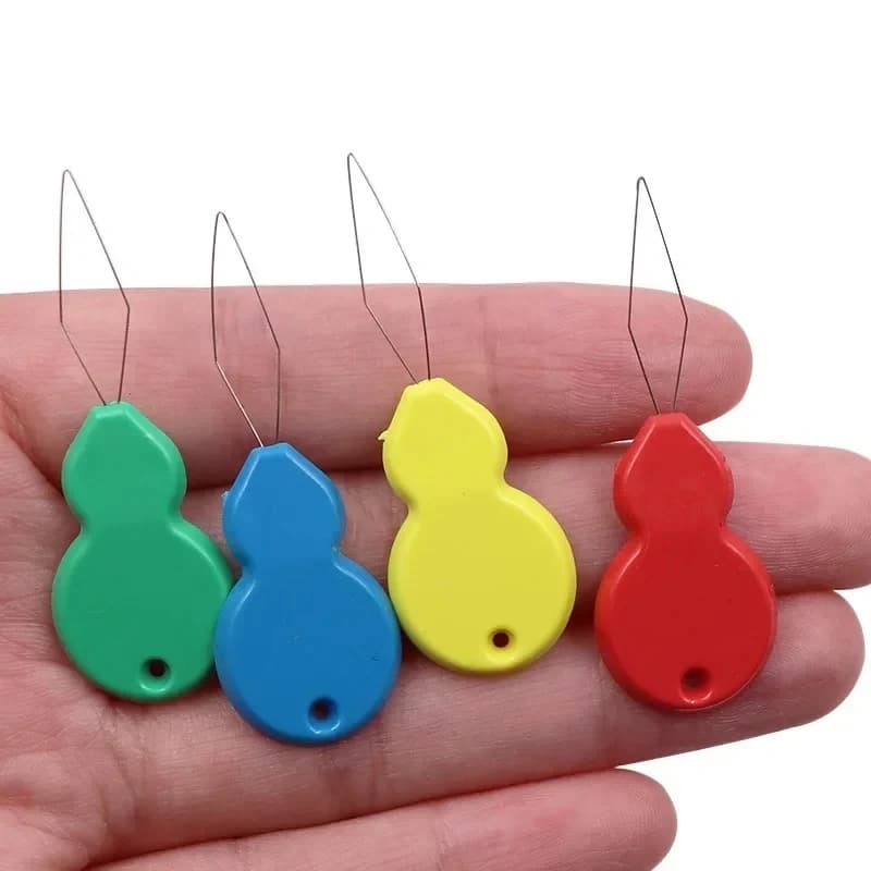 100pcs Needle Threader Elderly Guide Easy Device Needleswork Thread Sewing Tools Handmade Sewing Accessories Punch Needle