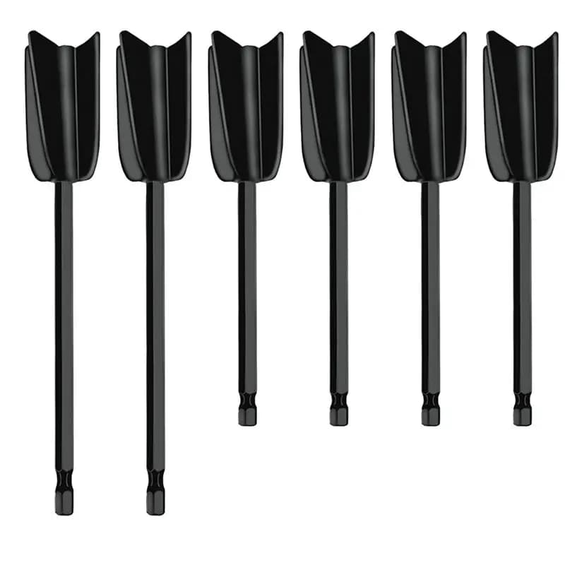 AA05 6Pcs Drill Mixer Attachment,Mixer Drill Attachment Resin Mixer Paddles Epoxy Mixer Attachment For Mixing Paint Stirrer Dura