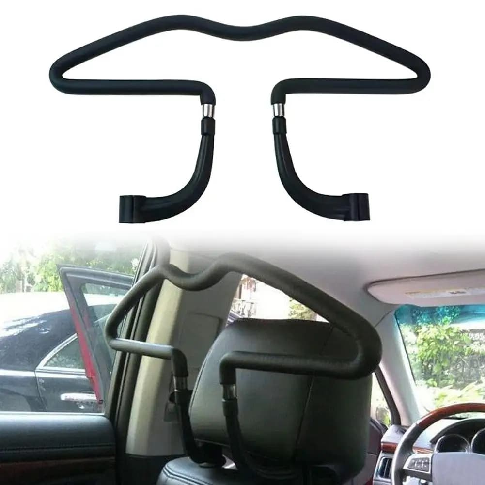 Universal Car Headrest Coat Hanger, Anti‑Crease Clothes Holder Back Seat Organizer for Car RV Interior Accessories