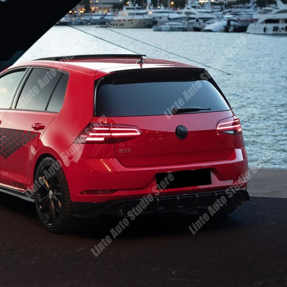 Rear Diffuser for Volkswagen Golf MK7 Facelift MK7.5 GTI TCR 2017-2020 Guard Protective ABS Exterior Sticker Body Kits Tuning