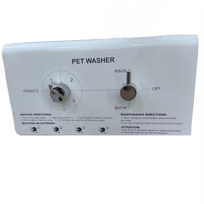 Dog Hotel Shampoo Dispenser, Automatic Dilution, Eco-Friendly Pet Bath Massage Machine, Plastic Bathroom Use, New Generation