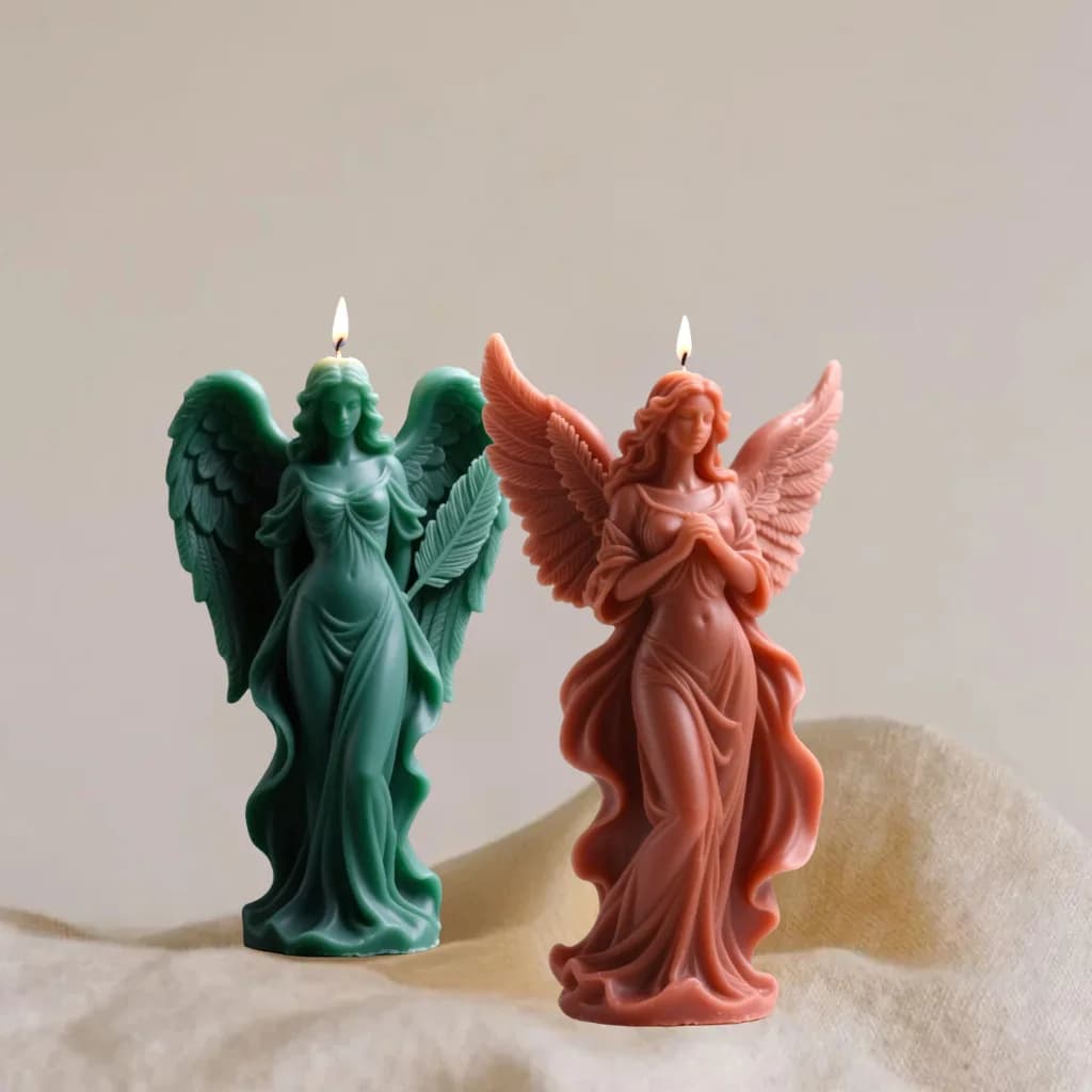 3D Fantasia Ali Dea Aromaterapia Candela Mold Silicone Flavor FAI FROM THE Aromatherapy Gesso Home Decoration Ornaments Reusable Stamp