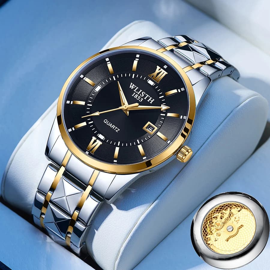 Fashionable watches for men Waterproof stainless steel quartz watches Waterproof sports watch with male date Military watch reloj hombre
