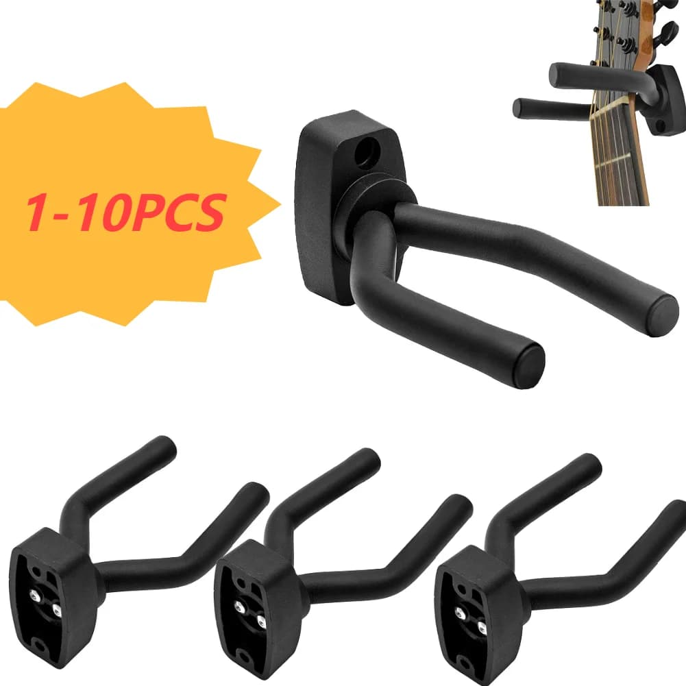 Gancio per gancio per chitarra per montaggio a parete Supporto antiscivolo per chitarra acustica Ukulele Violino Basso Parti per chitarra Accessori per strumenti