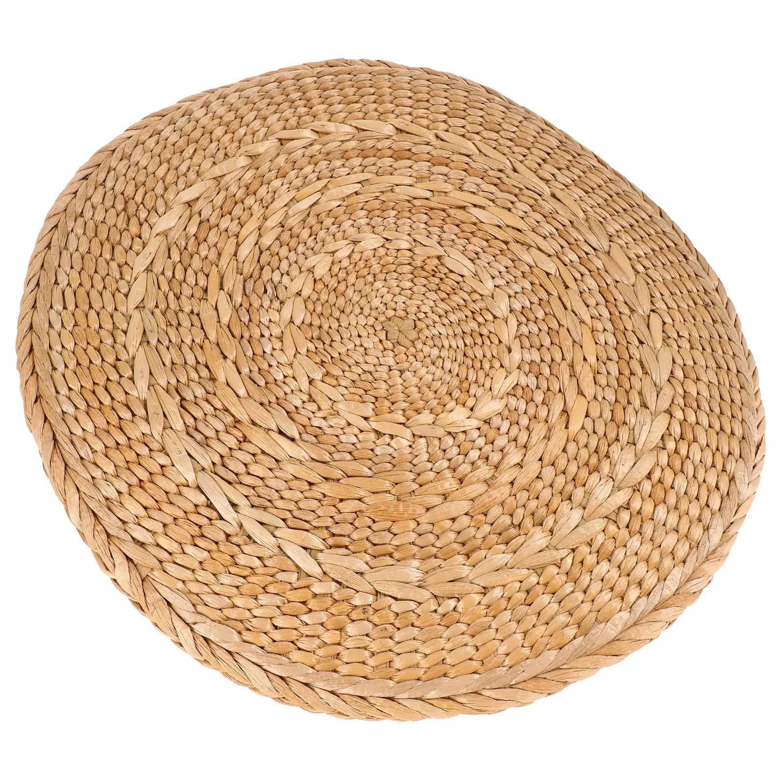 Japanese Style Round Straw Woven Seat Cushion Soft Comfortable Floor Cushion for Meditation Prayer Window Seat Tatami Mat