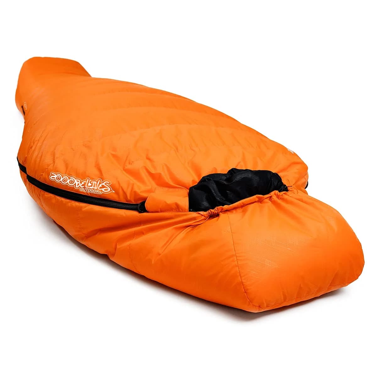 Sacco a Pelo Ultraleggero e Compatto Stile Mummia, 4 Stagioni, Impermeabile, in Nylon con Imbottitura in Piuma d'Oca per Campeggio e Climi Freddi