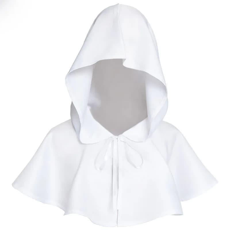 Vintage Halloween Cosplay Skull Cap Adult Dark Middle Ages Robe Hat Polyester Fiber Stage Costume Women's Traditional Wear
