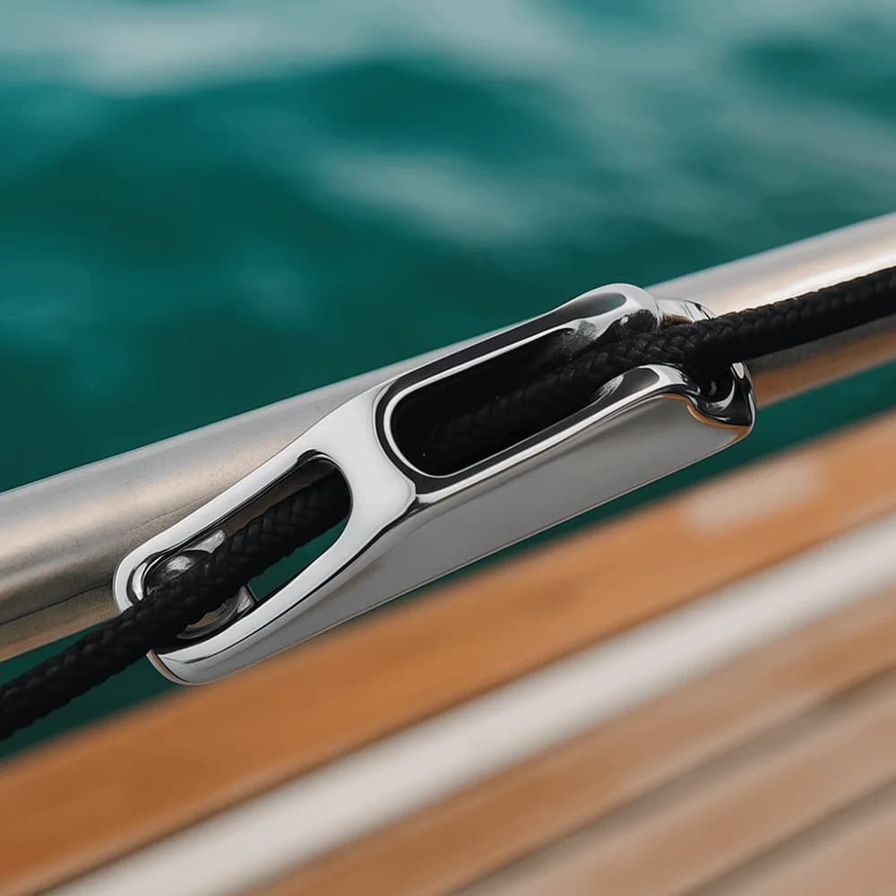 Bitta per camma in corda di acciaio inossidabile 316 di grado marino Smalto a specchio Bitta per vongole durevole Bitta per ormeggio per barche resistente Yacht