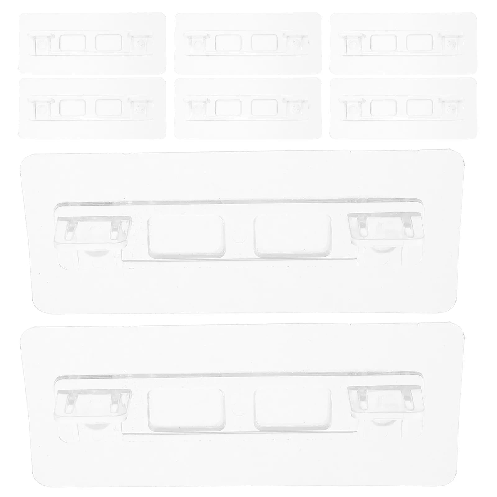 Set di 8 Stabilizzatori in Plastica per Box Bambini, Base Adesiva Antiscivolo, Supporto di Fissaggio per Recinzioni per Neonati e Animali Domestici