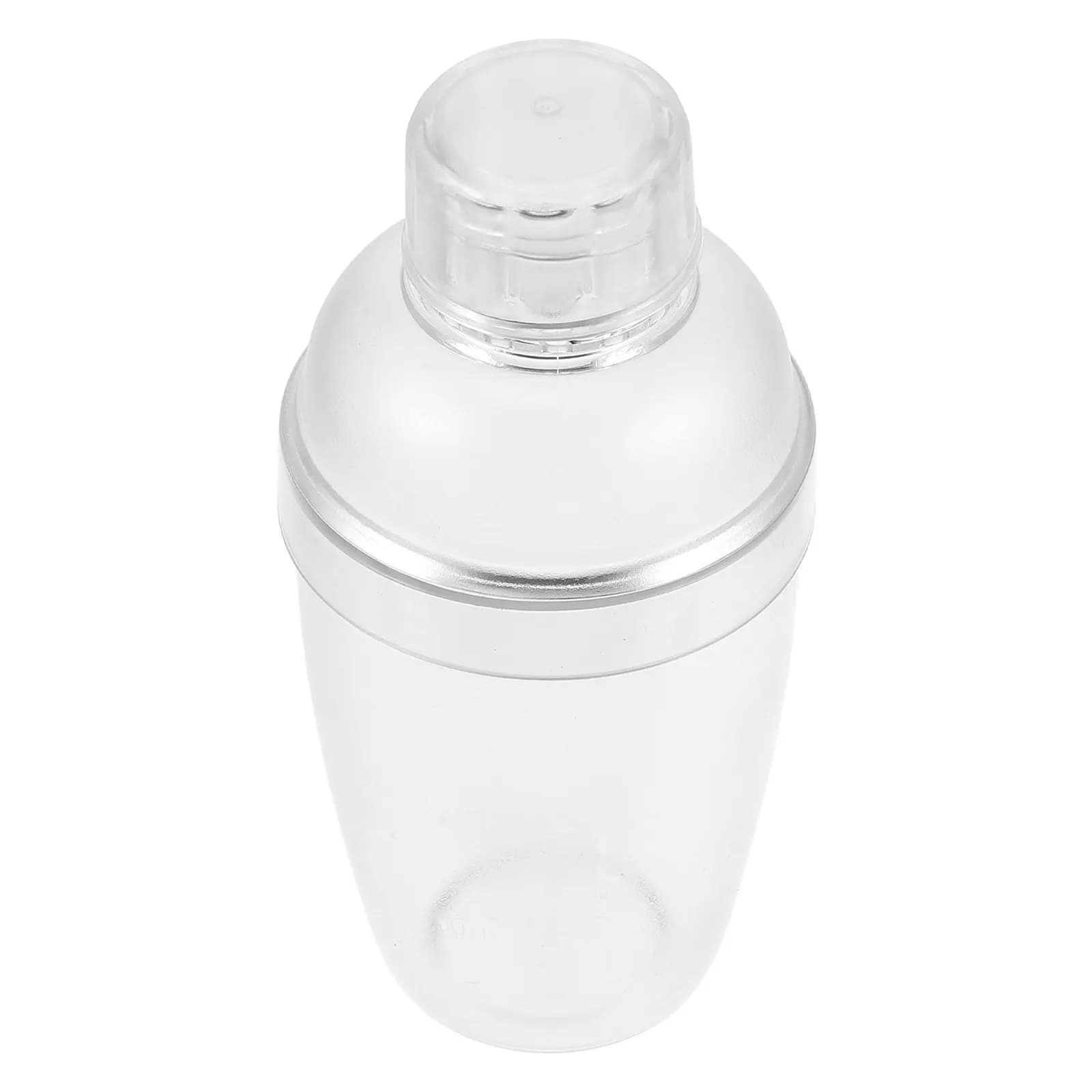 350Ml Plastic Cocktail Shaker Cup Clear Mixer Bottle With Scale For Protein Shakes Iced Coffee Cocktails Bar Use Shake Container