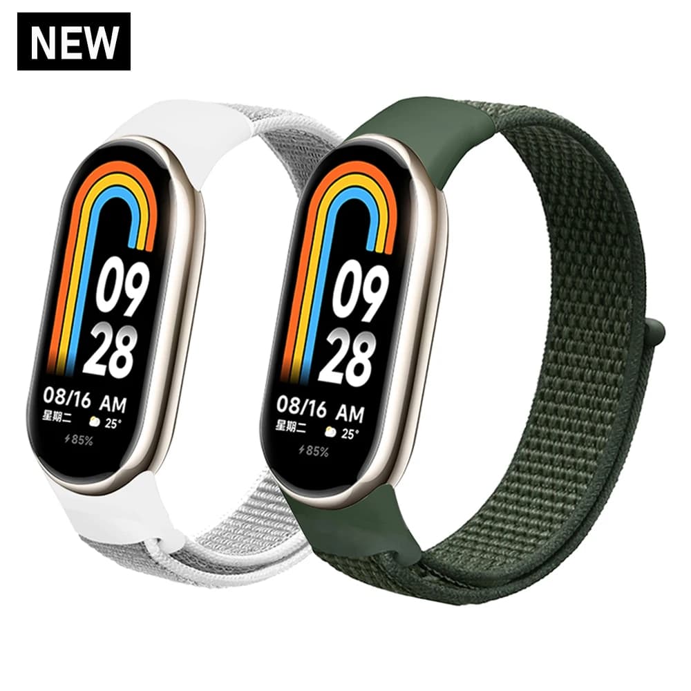 Anello in nylon per xiaomi Mi Band 9 cinturino SmartWatch cinturino Correa ricambio sportivo pulsara per Miband 10 9 8 7 6 5 4 braccialetto