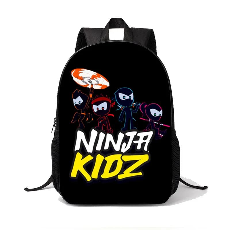 NINJA KIDZ Backpacks Boys and Girls Student Birthday Gift Child School Bags Large Capacity Camping Durable Rucksack