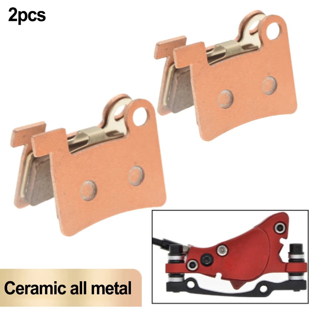 2 paia di pastiglie freno a disco per bicicletta per pinze Ebike pastiglie freno completamente in metallo accessori per biciclette elettriche di ricambio