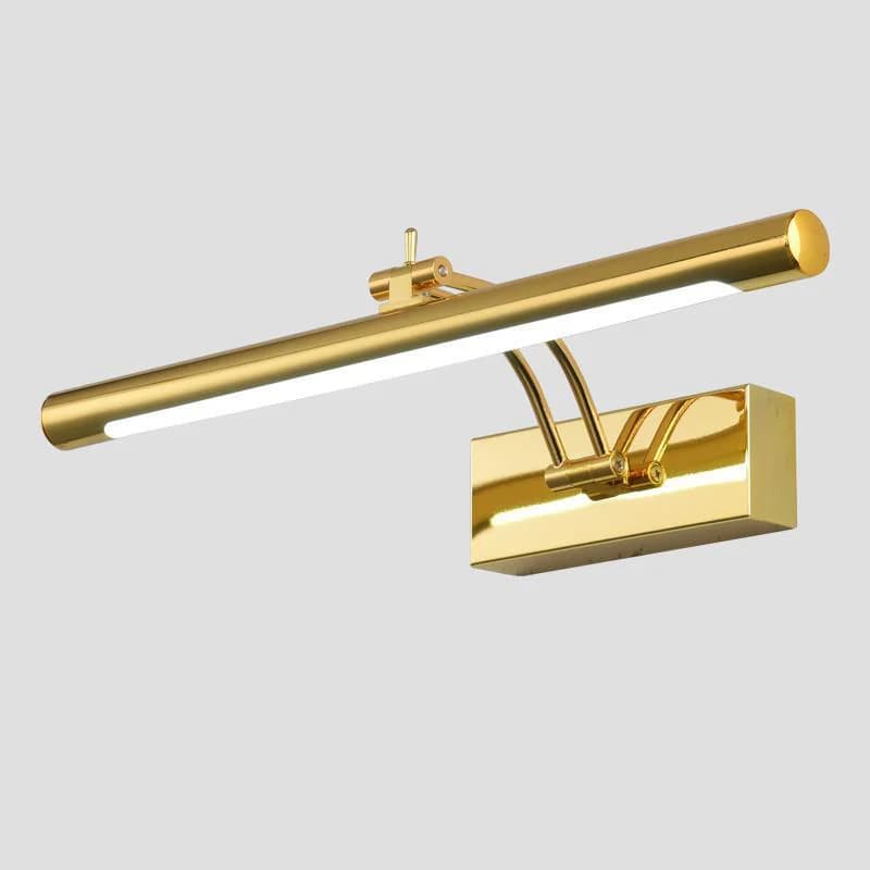 Lampada da parete moderna e semplice per bagno in acciaio inossidabile antiappannamento Lampada da parete pieghevole a scomparsa per specchio per trucco