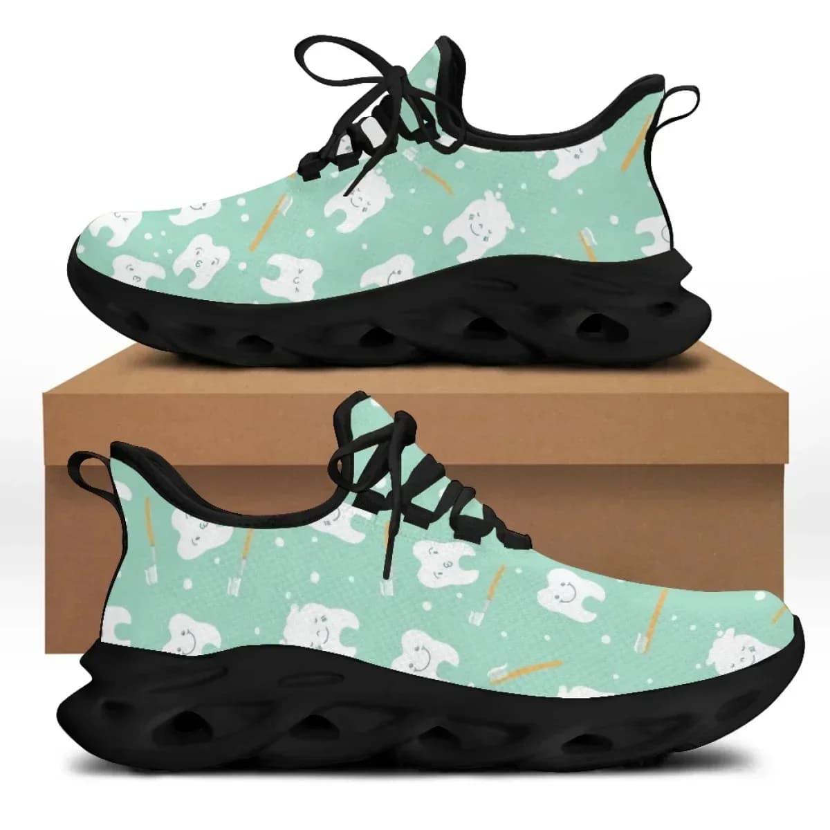 Sneakers da donna personalizzate con stampa fotografica, scarpe casual da esterno con lacci, scarpe da ginnastica e corsa per donna