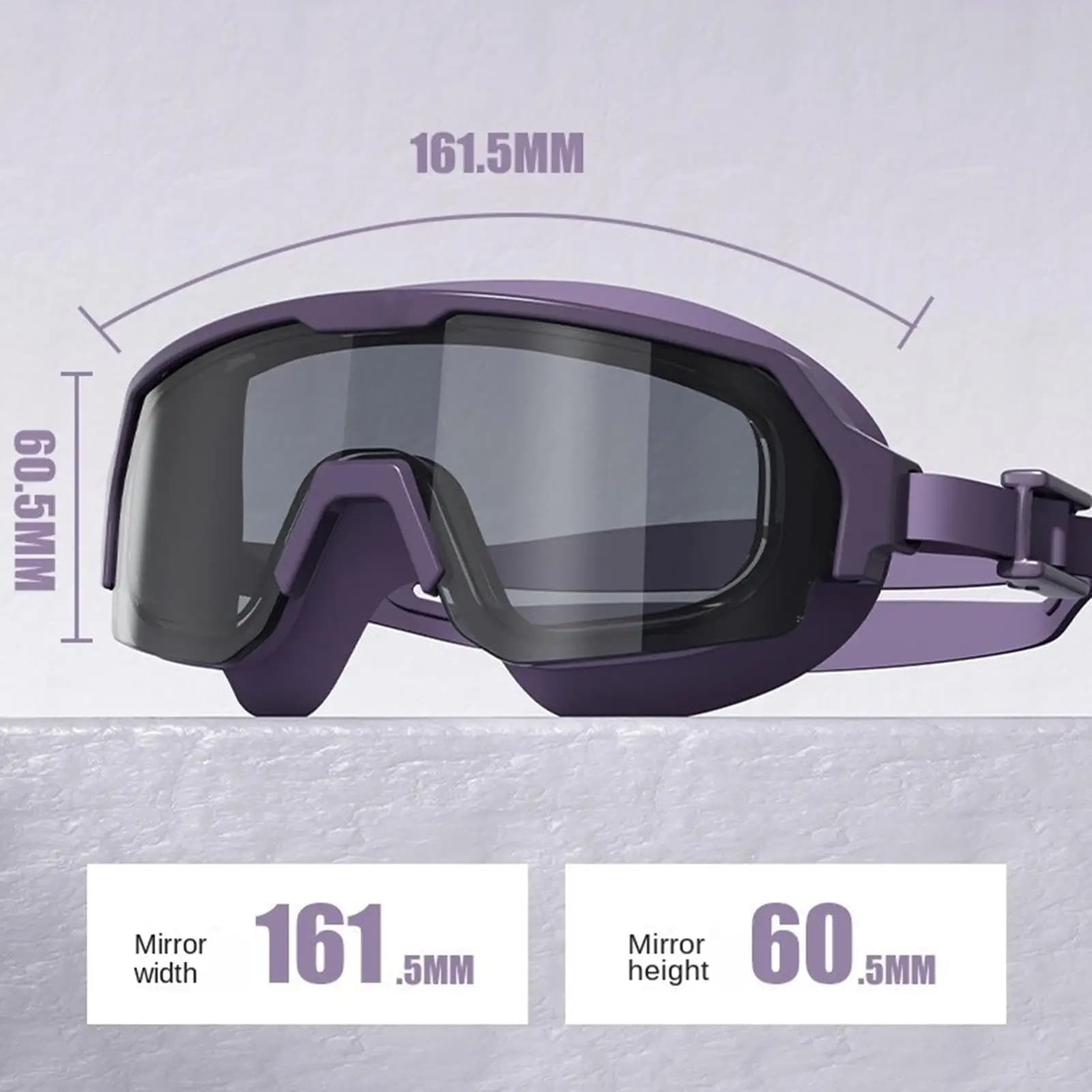 Swim Goggles Adult Anti-Fog Large Frame Outdoor Diving Goggles For Beginners Women Swimmers Professionals Athletes Open Vacation