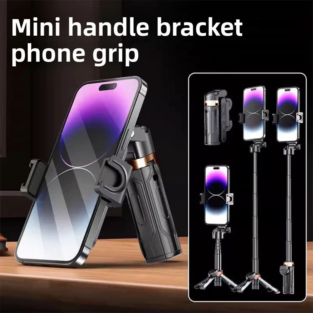 Mini Bastone Selfie Telescopico 3 in 1 Estensibile Leggero con Controllo Bluetooth a 360° ° Bastone per selfie rotante con treppiede