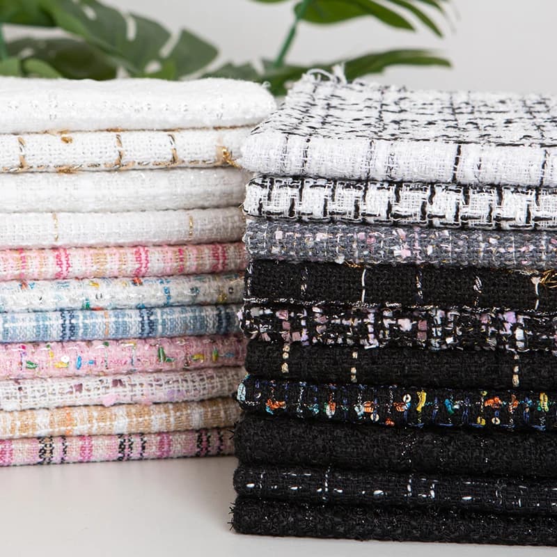 Luxury Tweed Fabric Boucle Fabric for Jacket Coat Skirt Dress Sewing Cloth DIY Handmade Upholstery Bag Fashion Garment Textile