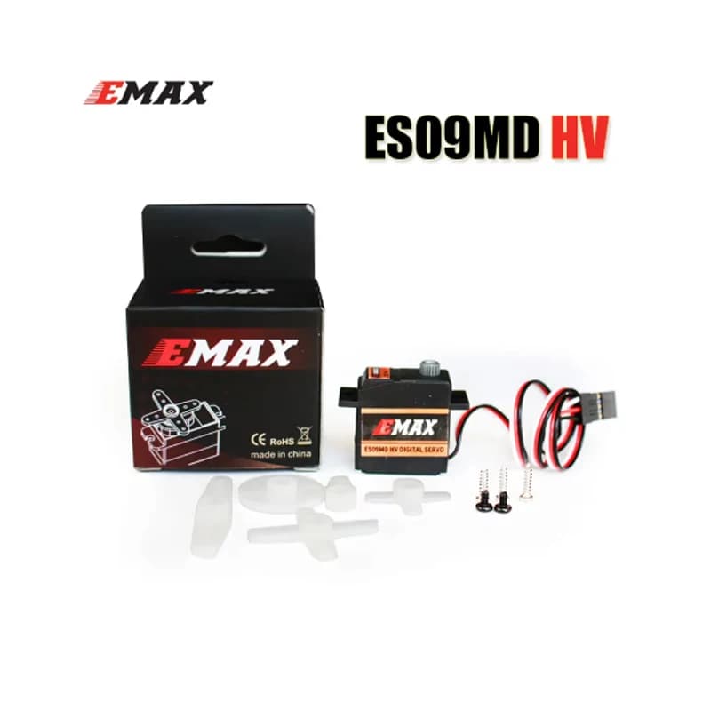 Emax ES09MD HV 6-8.4V Servo digitale con ingranaggi metallici ad alta tensione multiuso per elicotteri RC UAV parti di automobili per aerei camion barche