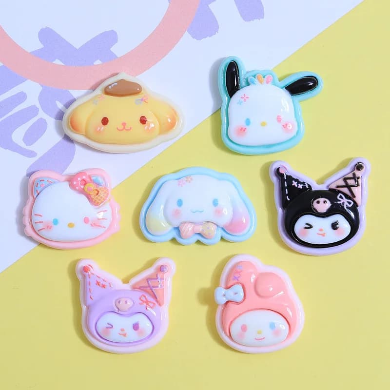 24/120 Pezzi di Piccoli Accessori in Resina con Testa Spazzolata per Fai da Te, Accessori per Capelli, Cordino per Capelli, Scarpe con Foro, Crema Gel, Custodie per Telefono