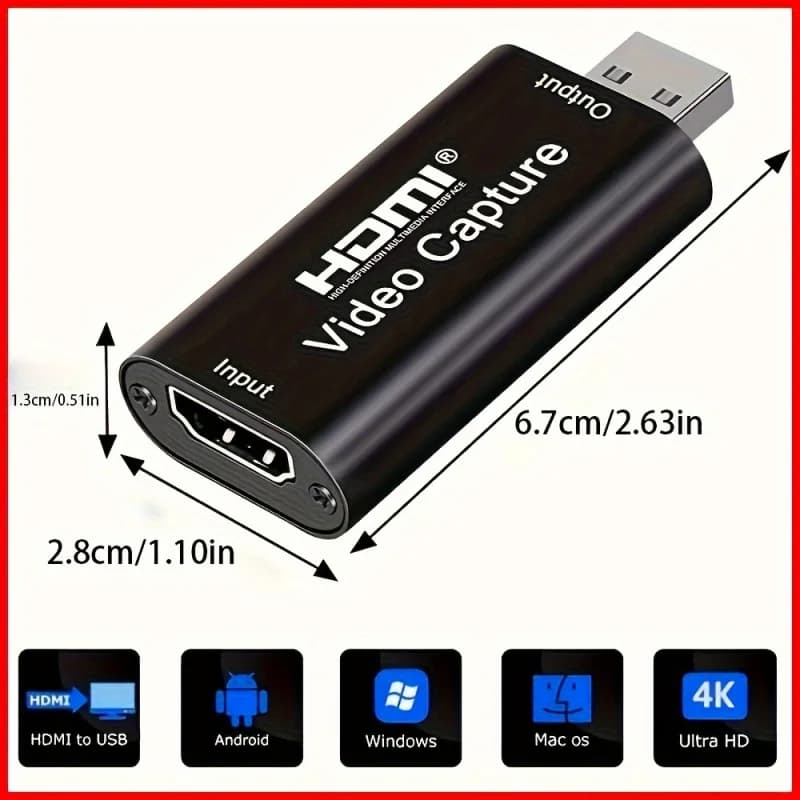 1 high quality USB connector for PC for HDTV video capture card