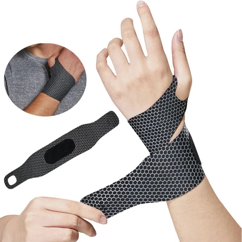1PCS Adjustable Wrist Support Band Strap Breathable Carpal Protector Safety Wristbands for Gym Sports Injury Wrap