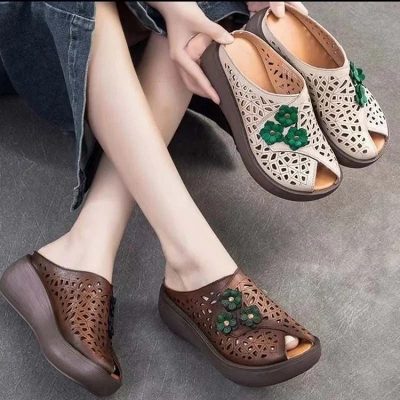 Ciabatte da donna in gomma con suola piatta e punta chiusa, tacco basso (meno di 3 cm), in pelle PU, antiscivolo, comode, slip-on, casual, per uso quotidiano, interno ed esterno