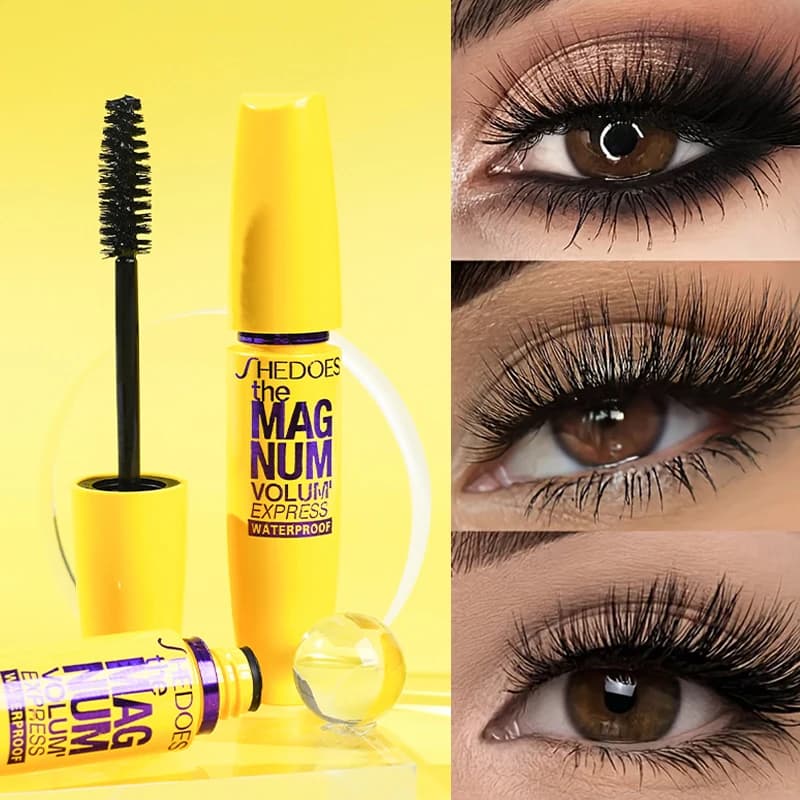 Mascara waterproof incurvante, trucco occhi naturale a lunga tenuta e anti-sbavature