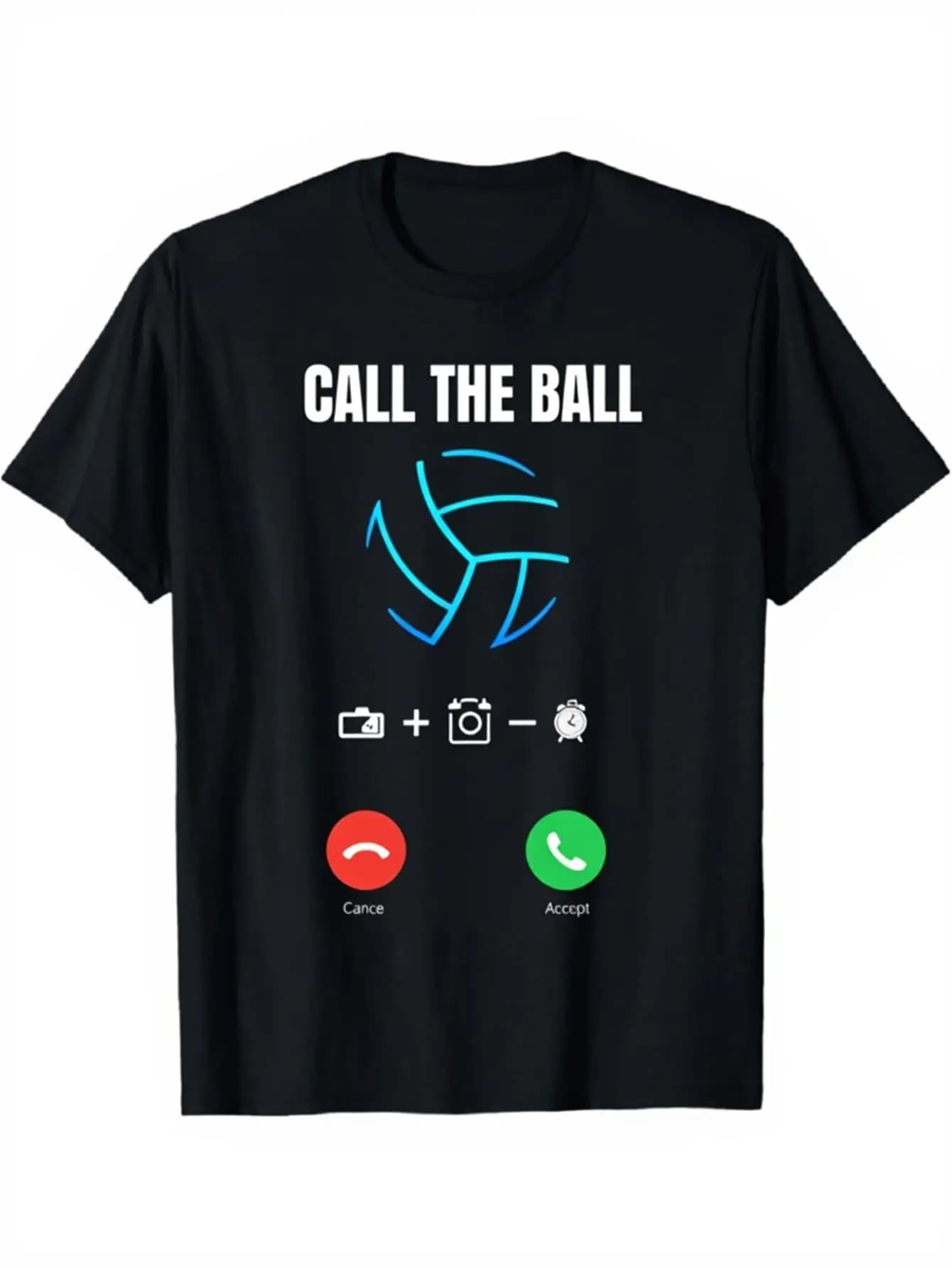 T-shirt grafica da pallavolo da donna da uomo Call The Ball Design della corte da pallavolo T-shirt girocollo a maniche corte leggera e traspirante