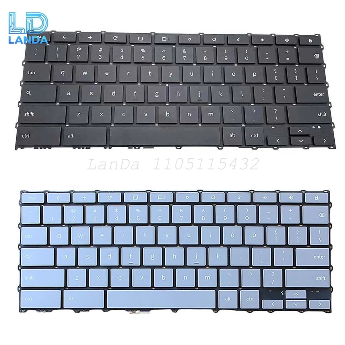Laptop Keyboard For Samsung Chromebook XE530QDA 20A2B-US Backlit