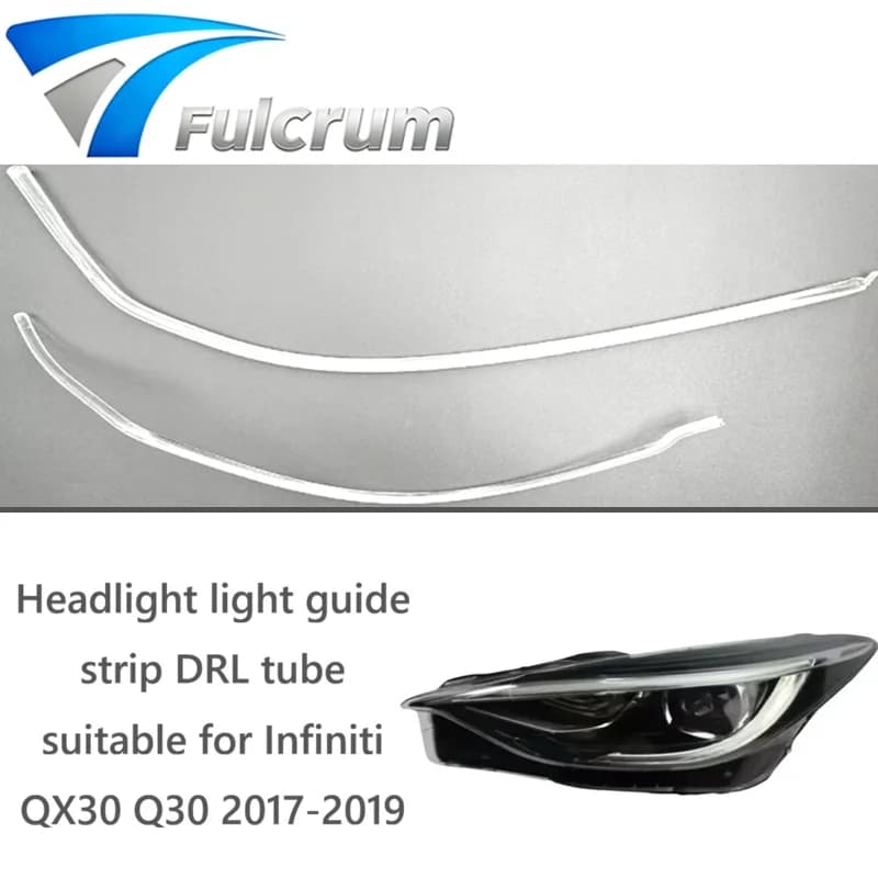 Tubo Luminoso per Luci Diurne DRL, Striscia Guida Luminosa per Fari, Adatto per Infiniti QX30 Q30 2017-2019