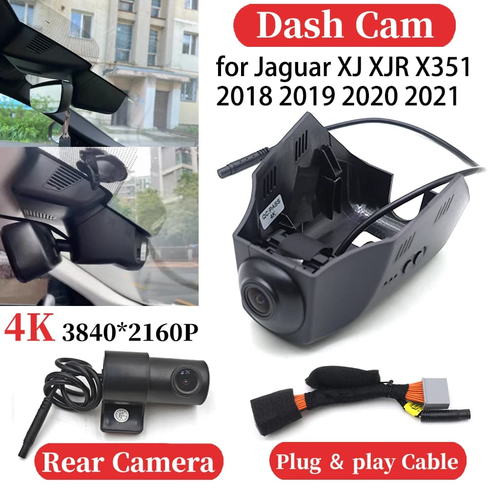 ZJCGO for Jaguar XJ XJR X351 2018 2019 2020 2021 UHD Auto 4K Video Recorder DVR Dash Cam Dash Dash Cam Dash Video Camera Night Vision Plug & play