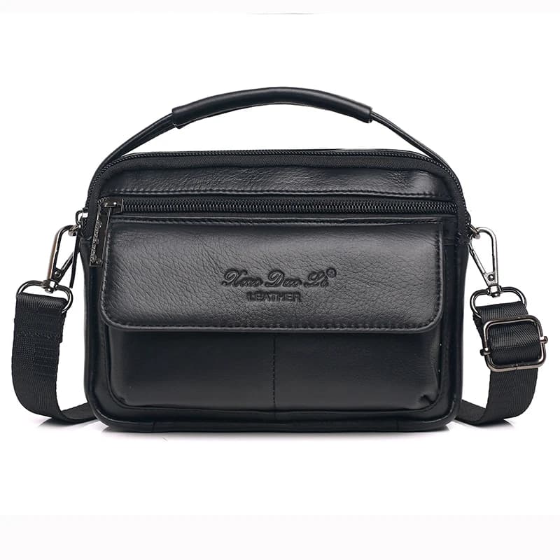 Borse a tracolla a tracolla da uomo Messenger borsa a tracolla da uomo piccola in vera pelle multiuso da uomo d'affari