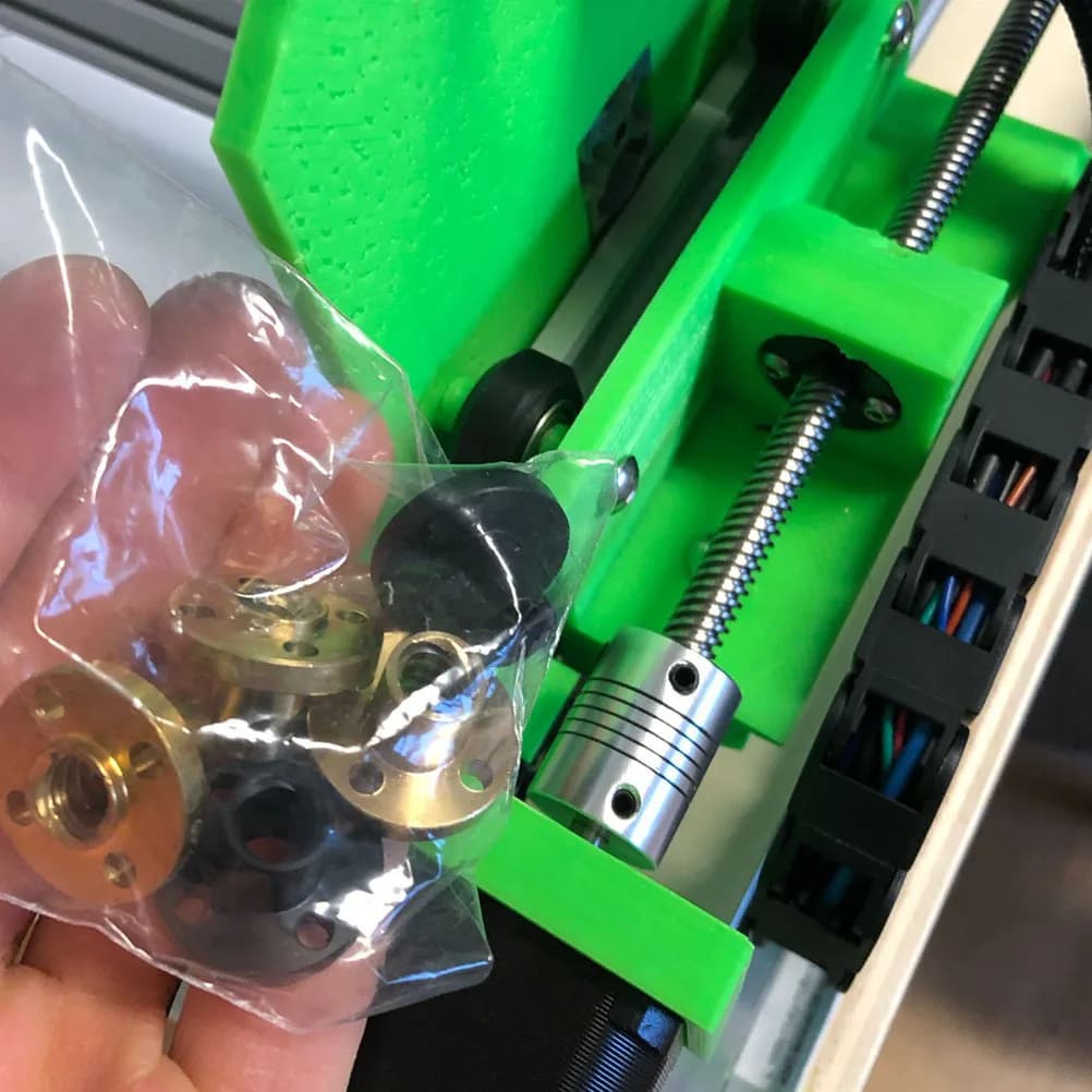 6 pz Vite di Piombo Dado Set Pom Parti Della Stampante 3D In Plastica Ad Alta Precisione A Basso Rumore Per La Macchina Da Stampa 3D Cnc Funzionamento Liscio