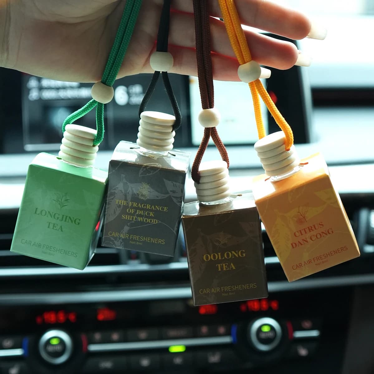 Perfume for self scented tea, lasting fragrance, car fragrance mounted on rope, perfume without alcohol