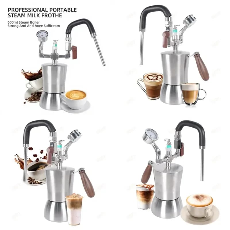 Multi-purpose Electric Steam Boiling Milk Frothing Machine Factory Wholesale Pull Flower Steam Espresso Coffee Milk Frother