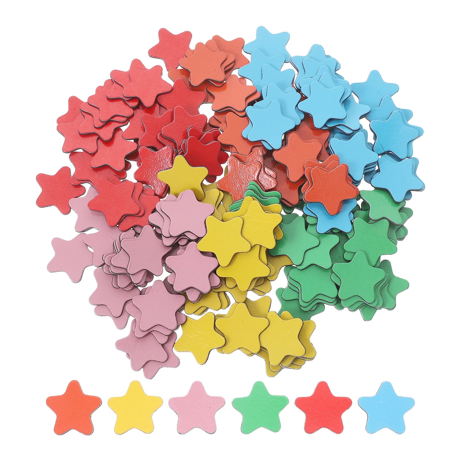 240 pezzi di targhe magnetiche per frigorifero, stelle magnetiche per ufficio, per lavagna, adesivi per lavagna nera in gomma a forma di stella