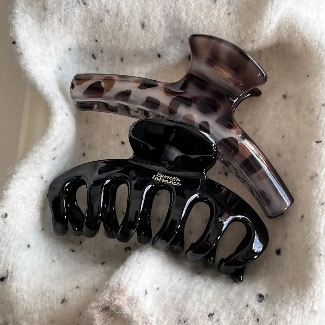 Coreano grande stampa leopardata trasparente arco grigio drago osso fermaglio per capelli artiglio morsetto per capelli da donna clip per coda di cavallo accessori per capelli