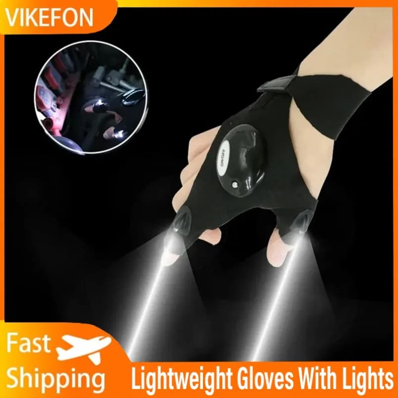 Accessories for fishing gear with lights Gloves Gloves with fingerless cycling gloves for clothing with light gloves