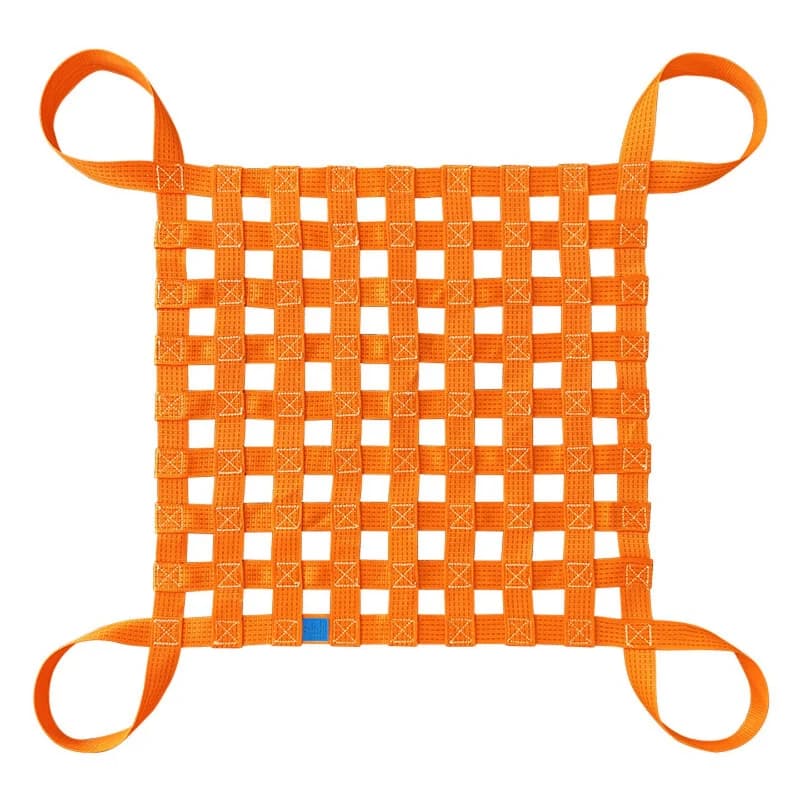 Lifting net, flat lifting with net, wharf marine cargo net pocket, lifting brick nylon rope net, container protection net